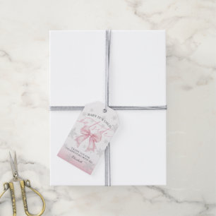 Étiquettes-cadeau Ruban Rose Bébé Il Fait Froid Dehors Baby Shower