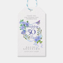 Ruban Rose Bleu 50e Anniversaire