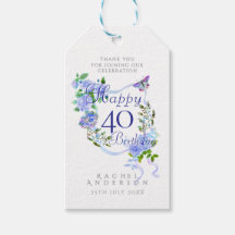 Ruban Rose Bleue 40e Anniversaire