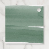 Étiquettes Cadeau Ruban vert Merci (Dos)