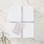 Étiquettes-cadeau Rubans – Joyuseuse Saint-Valentin Moderne (Avec de la ficelle)