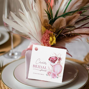Étiquettes Cadeau Rubis uniques et douche de mariée aux roses