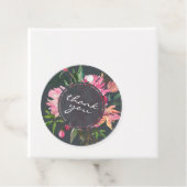 Étiquettes Cadeau Ruby Pink Peony Merci Mariage végétal (En situation)