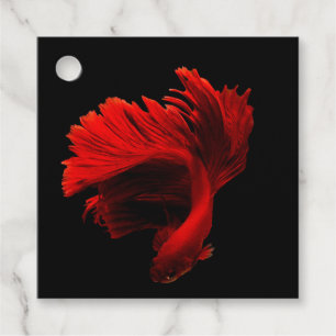Étiquettes Cadeau Ruby Red Siamese Lutter contre le poisson