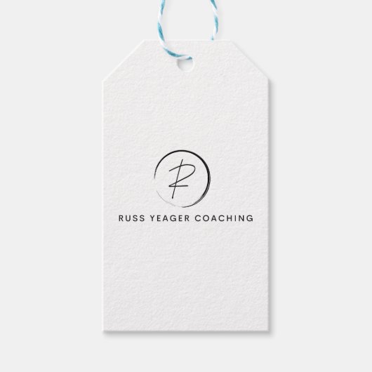 Étiquettes-cadeau Russ Yeager Coaching Signature Logo (Devant)
