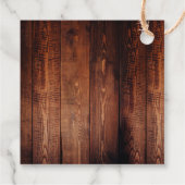 Étiquettes Cadeau Russe aquarelle fleurs bois Mariage Merci (Dos)