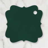 Étiquettes Cadeau Russe aquarelle Pine Mountains Mariage Merci (Dos)