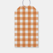 Étiquettes-cadeau Russe Automne Citrouille Ferme Buffalo Check (Dos)