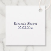 Étiquettes Cadeau Russe Baby shower nuit Sky Mobile (Dos)