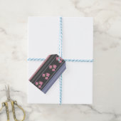 Étiquettes-cadeau Russe, rayé, patchwork (Avec de laficelle)