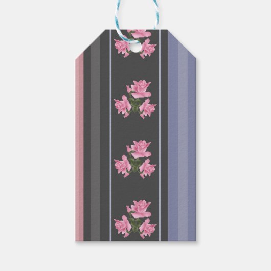 Étiquettes-cadeau Russe, rayé, patchwork (Devant)
