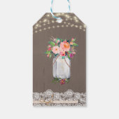 Étiquettes-cadeau Russe String Lumière Mason Jar Merci Mariage (Dos)