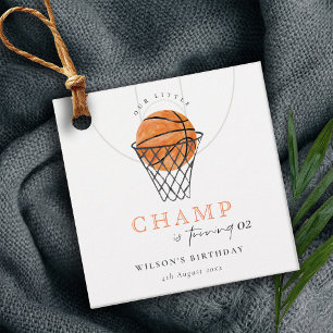 Étiquettes Cadeau Rust Notre Petit Champ Basketball N'Importe Quel Â