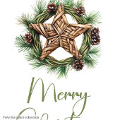 Étiquettes-cadeau Rustic Bohemian Simple Christmas Gift Tag