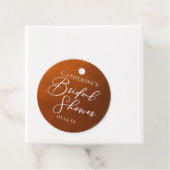 Étiquettes Cadeau Rustic Bridal Shower Personalized Party (En situation)