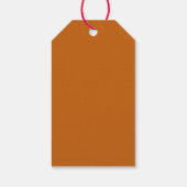 Étiquettes-cadeau Rustic Burnt Orange Félicitations (écriture or) (Dos)