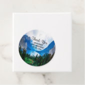 Étiquettes Cadeau Rustic Country Mountains Pittoresque Nature Annive (En situation)