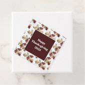 Étiquettes Cadeau Rustic Fall quitte Autumn Folid Thanksgiving (En situation)