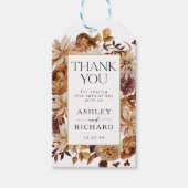 Étiquettes-cadeau Rustic Fall quitte Mariage (Devant)