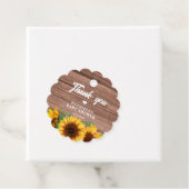 Étiquettes Cadeau Rustic Fall Sunflower | Baby Shower (En situation)