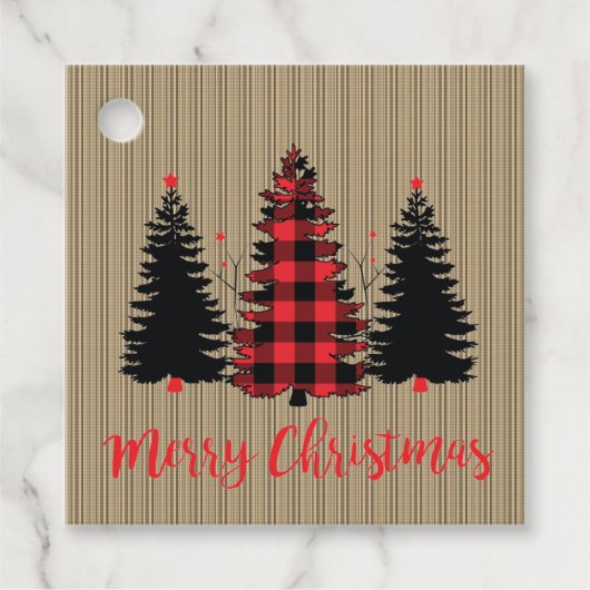 Étiquettes Cadeau Rustic Farmhouse (Devant)