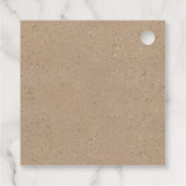 Étiquettes Cadeau Rustic Kraft Religion Cross Party (Dos)