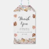 Étiquettes-cadeau Rustic Neutral Boho Wedding (Devant)