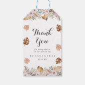 Étiquettes-cadeau Rustic Neutral Boho Wedding (Dos)