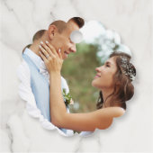 Étiquettes Cadeau Rustic Wedding with Blue Navy Flowers (Dos)