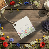 Étiquettes Cadeau Rustic Wildflower Meadow Wedding