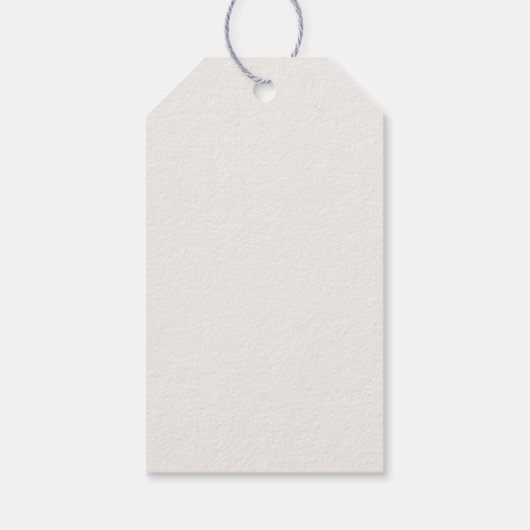 Étiquettes-cadeau Rustic Winter Woodland Baby Shower (Dos)