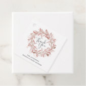 Étiquettes Cadeau Rustic Wreath Baby Shower Thank You (En situation)