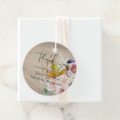 Étiquettes Cadeau Rustique automne Citrouille Figs Fleurs Mariage (En situation)