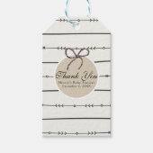 Étiquettes-cadeau Rustique Boho Chic Baby shower Moderne Kraft Favor (Devant)