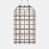 Étiquettes-cadeau Rustique Classy Élégant Plaid Motif Holiday (Dos)