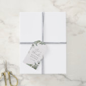 Étiquettes-cadeau Rustique Elégant Vert Mariage Eucalyptus (Avec de la ficelle)