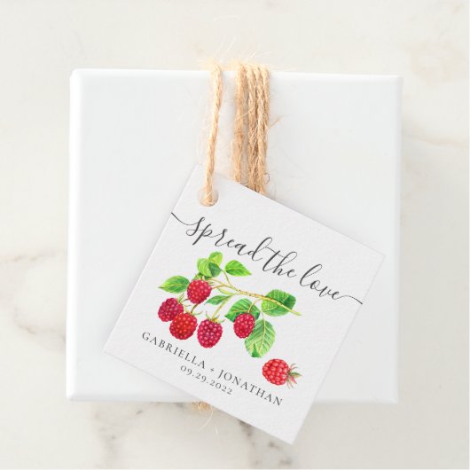 Étiquettes Cadeau Rustique Étaler Le papier Kraft de confiture de fr (En situation)