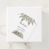 Étiquettes Cadeau Rustique Eucalyptus Leaf Mariage cadeau (En situation)