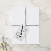 Étiquettes-cadeau Rustique fait maison avec l'amour Script Coeur Pro (Avec de la ficelle)