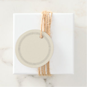 Étiquettes Cadeau Rustique fait maison simple blanc antique Écrire s