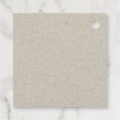 Étiquettes Cadeau Rustique Fête de Mariage Tropicale de la Plage de (Dos)