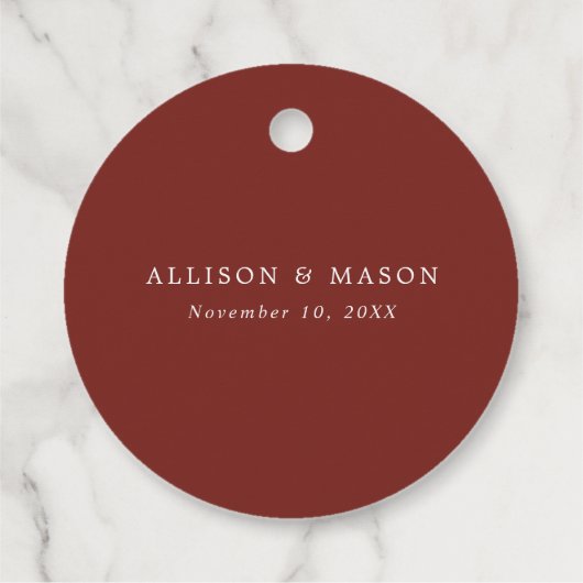 Étiquettes Cadeau Rustique Feuilles Automne Automne Mariage Wreath A (Dos)