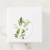 Étiquettes Cadeau Rustique Green Cross Boy Baptême garçon (En situation)