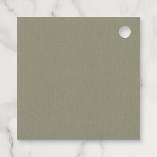 Étiquettes Cadeau Rustique Green Eucalyptus Fern Foliage Croix Baptê (Dos)