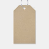 Étiquettes-cadeau Rustique Kraft et dentelle Mariage Fête des mariée (Dos)