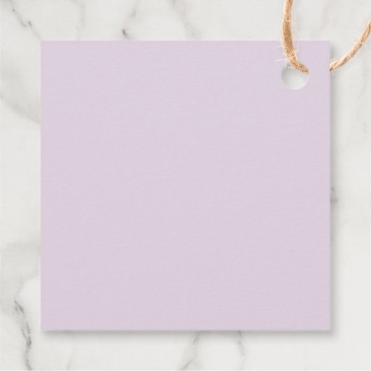 Étiquettes Cadeau Rustique Lilac Merci (Dos)