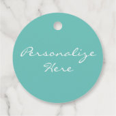 Étiquettes Cadeau Sable dollar océan plage été turquoise blanc (Dos)