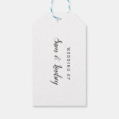 Étiquettes-cadeau Sac cadeau de fête nuptiale personnalisable (Dos)