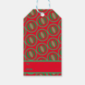 Étiquettes-cadeau Sac cadeau rouge/vert de taille moyenne (Devant)