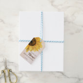 Étiquettes-cadeau Sac cadeau Sunflower (Avec de laficelle)